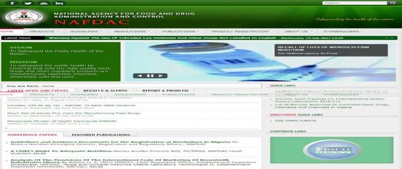 Figure 5: Welcome page for Nigeria Export Promotion Commission
