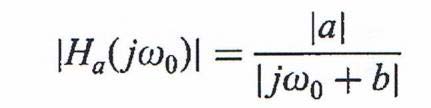Figure 12 : The frequency response of the system of three poles