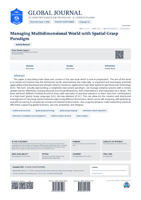 Managing Multidimensional World with Spatial Grasp Paradigm