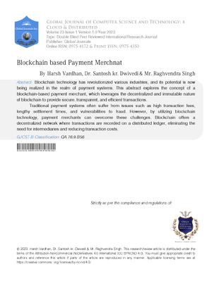 BlockChain Based Payment Merchant