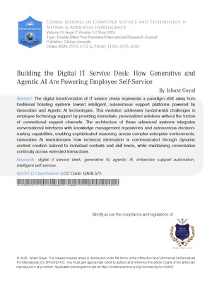 Building the Digital IT Service Desk: How Generative and Agentic AI  Are Powering Employee Self-Service