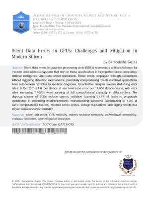 Silent Data Errors in GPUs: Challenges and Mitigation in Modern Silicon